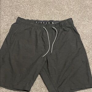 VISSLA Men's Olive Swim Trucks / Gym Shorts